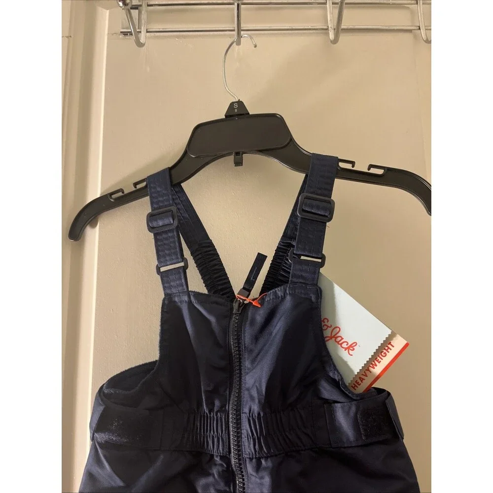 Cat & Jack Snow Unisex Baby Bib Snowsuit 1 Piece Size 18 Months Navy Blue
